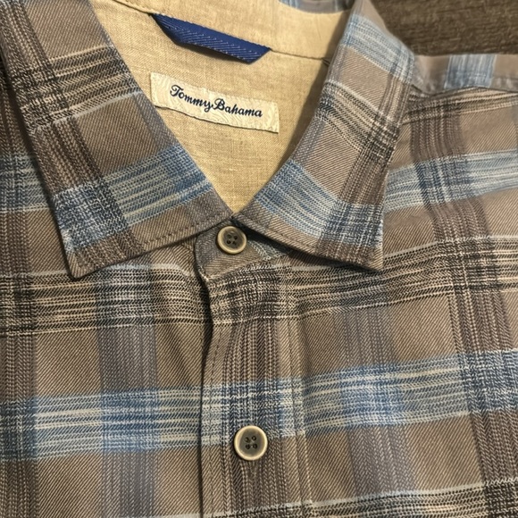 Tommy Bahama plaid long sleeve button down 2XL - Picture 5 of 7